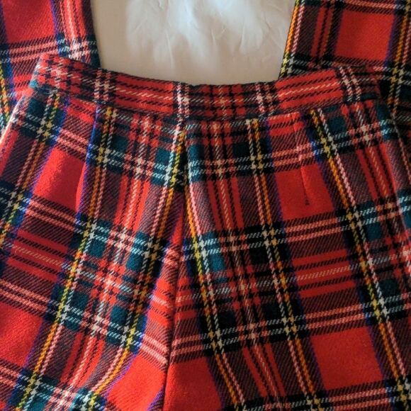 Vintage Handmade red plaid wool pants‎ - Picture 6 of 9